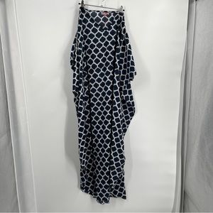Marie Eiffel Blue/White Poncho Dress Size. Free Size
